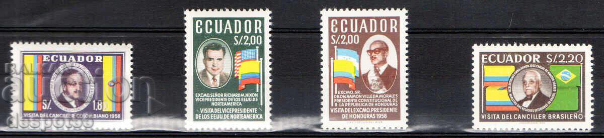 1958. Ecuador. Visit of political figures 1958. Ecuador. Visit of political figures