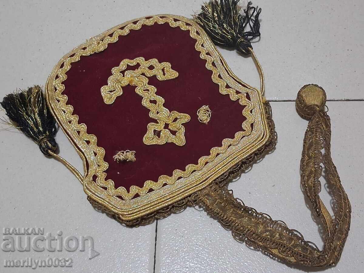 Пунгия за жълтици от македонска носия кемер кисия златна сър - 6