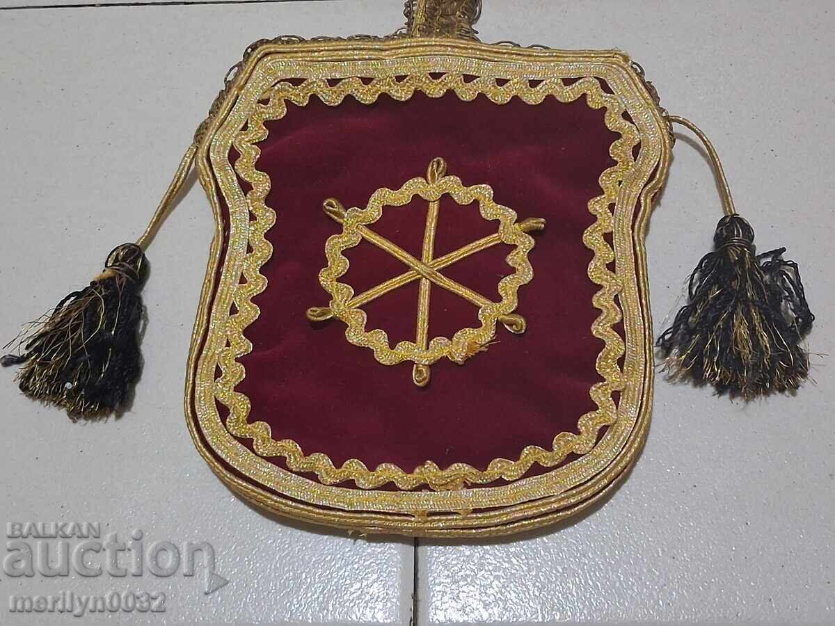 Пунгия за жълтици от македонска носия кемер кисия златна сър - 7