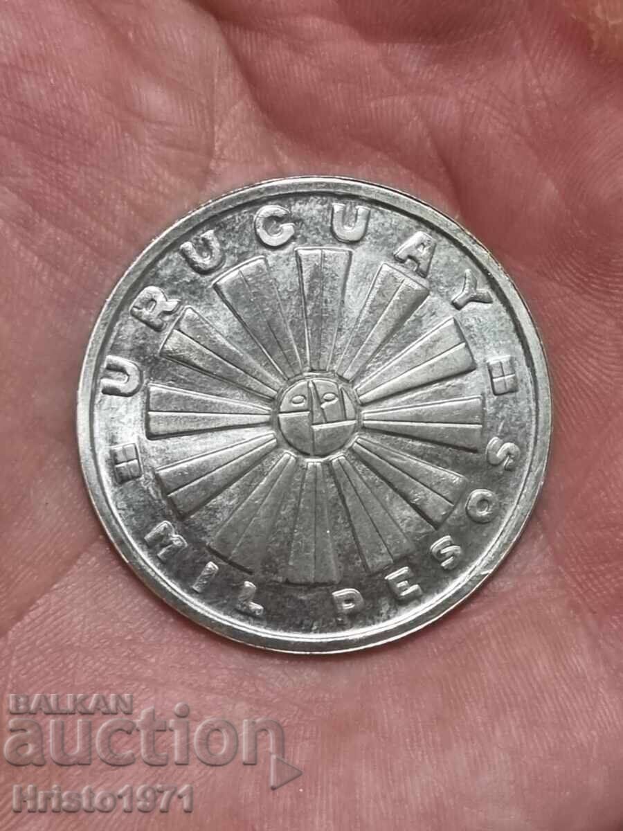 1000 pesos 1969 Uruguay cu preț 85.00 BGN | € 43.46 1000 pesos 1969 Uruguay cu preț 85.00 BGN | € 43.46