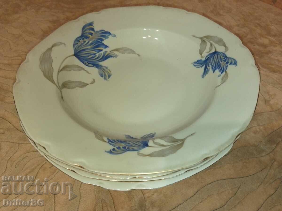 Auction  Porcelain markov, deep plates 4 pieces