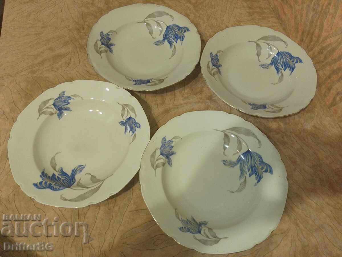 Porcelain markov, deep plates 4 pieces