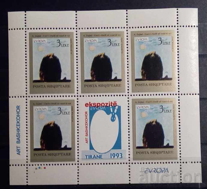 Albania 1993 Sheets 2 pcs. Europe CEPT Art/Paintings MNH