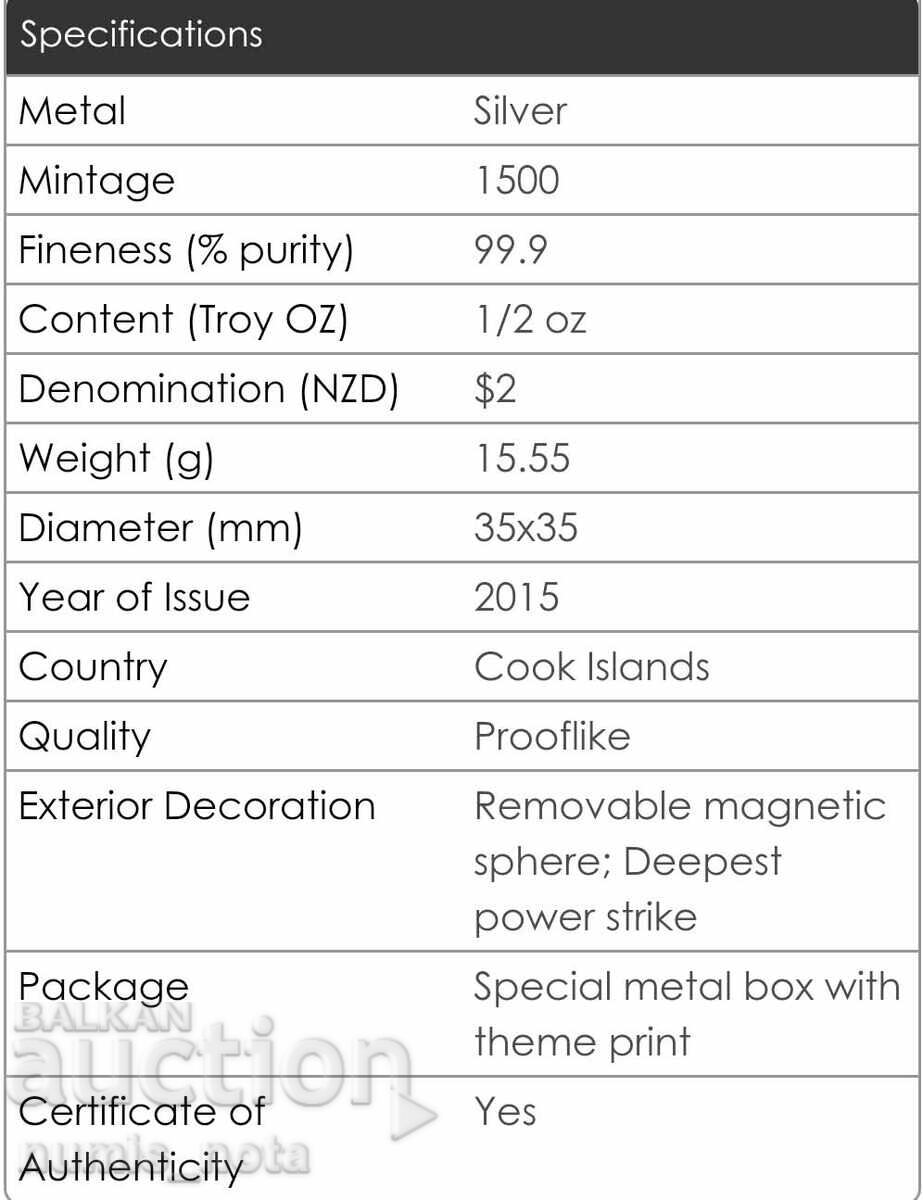 Δημοπρασία 2 δολάρια 2015 Κουκ - Χωροχρονικό συνεχές Δημοπρασία 2 δολάρια 2015 Κουκ - Χωροχρονικό συνεχές
