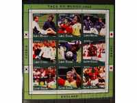 Γουινέα-Μπισάου 2001 Αθλητισμός/Ποδόσφαιρο Μπλοκ Αγγλία MNH