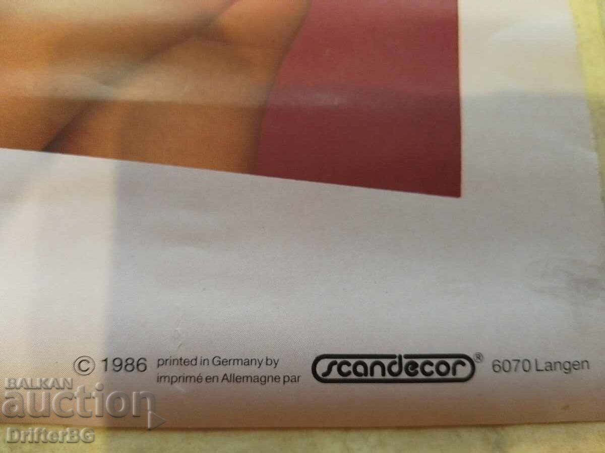 Original Samantha Fox poster from 1986, FRG with price 50.00 BGN | € 25.56