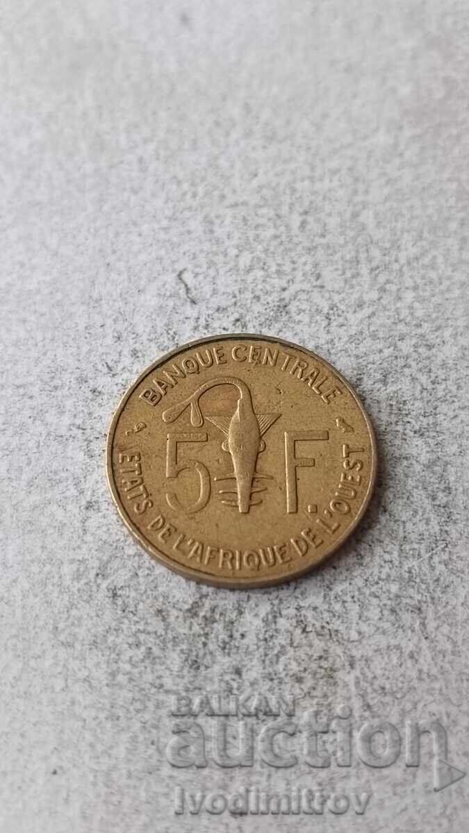 Δυτική Αφρική 5 φράγκα 1965