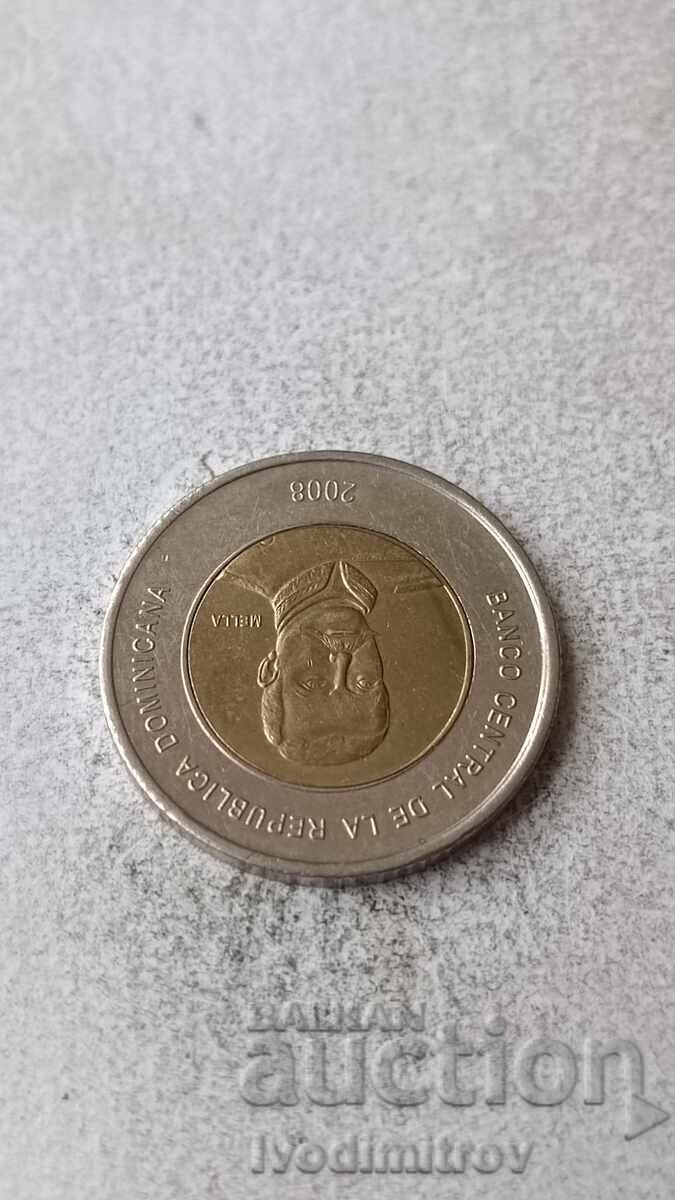 Доминиканска република 10 песос 2008 с цена 2.35 лв. | € 1.20