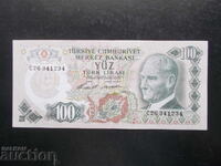 TURCIA, 100 lire, 1972, AUNC
