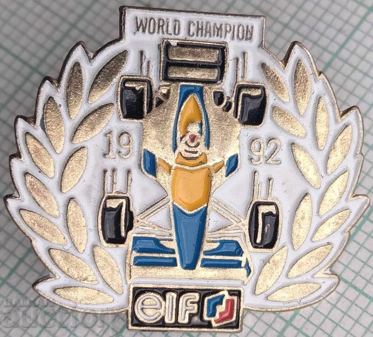 19131 Insignă - Formula 1 - Campion Mondial 1992