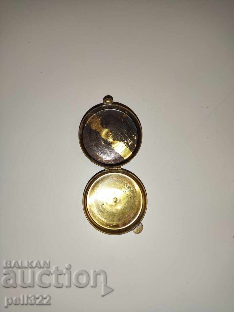 Auction  Nazi compass or wristwatch case, brass WWII