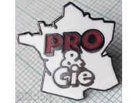 19144 Значка - PRO & Cie - карта Франция