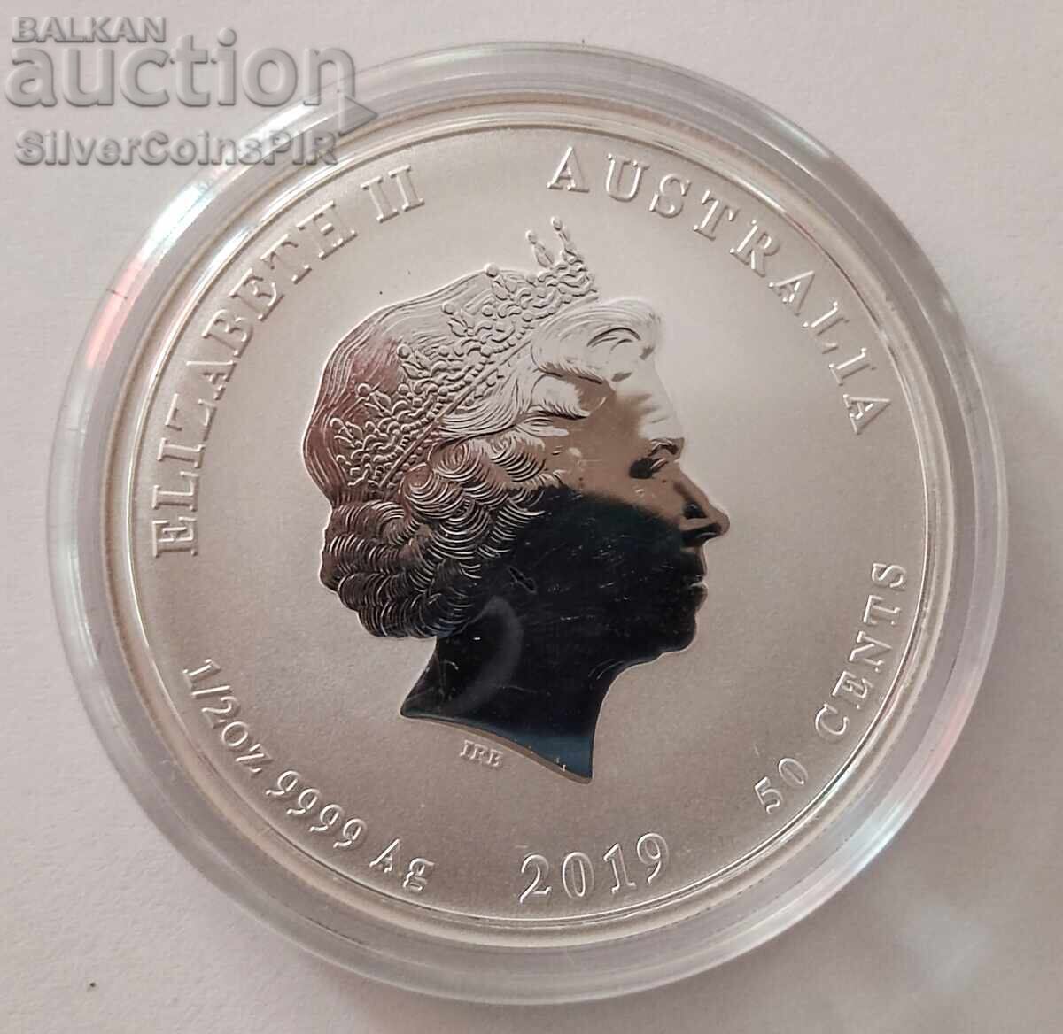 Δημοπρασία Ασήμι 1/2 oz Έτος του Χοίρου 2019 Αυστραλία Lunar Δημοπρασία Ασήμι 1/2 oz Έτος του Χοίρου 2019 Αυστραλία Lunar