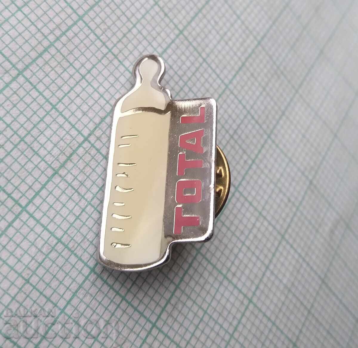 19147 Badge - Milk Bottle Total Lettered with price 3.00 BGN | € 1.53