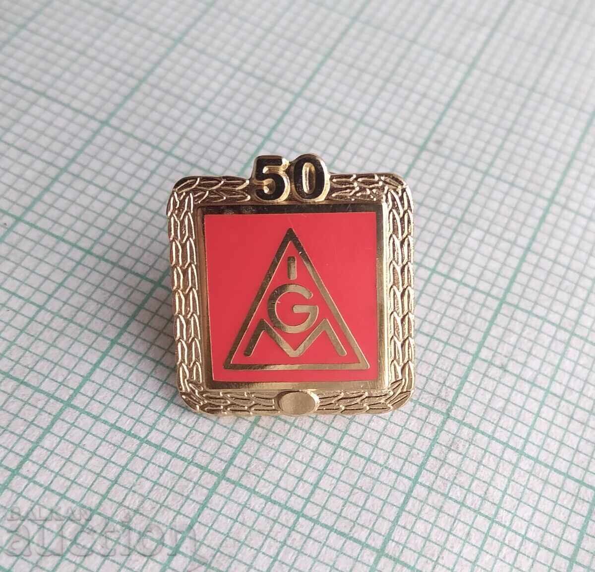 19148 Badge - Metalworkers' Union Germany with price € 1.02 | 1.99 BGN