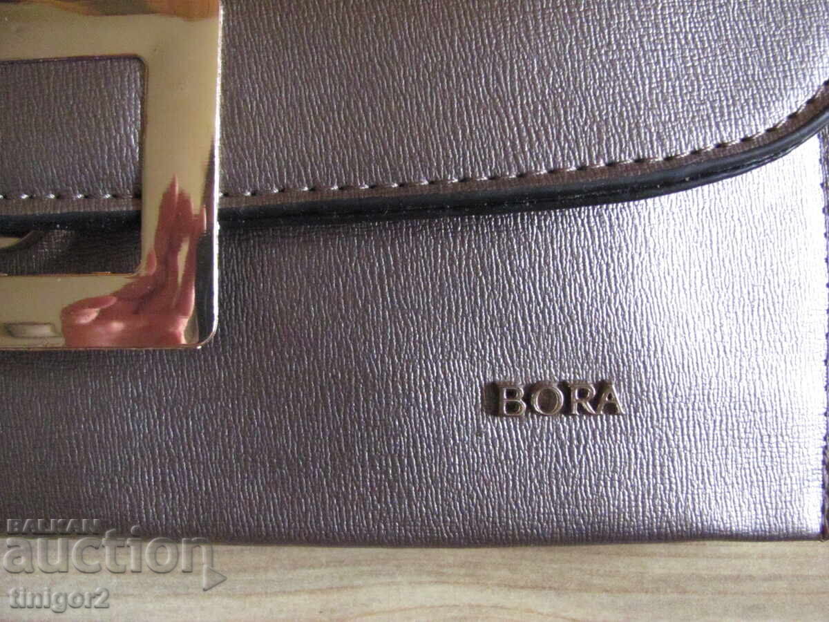 Auction New women's bag BORA silver, metal buckle Auction New women's bag BORA silver, metal buckle