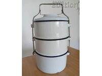 Enamel food containers sefertas vintage 70s