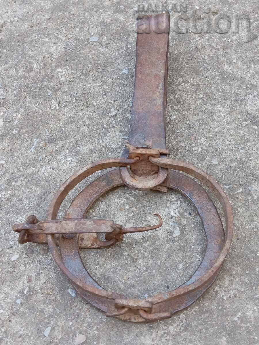 vintage σφυρήλατο σίδηρο παγίδα για σκίουρους χρυσά κουνάβια ΕΡΓΑΣΙΑ - 6