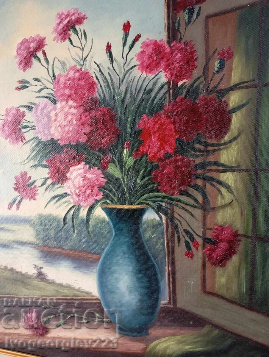 Δημοπρασία Πίνακας - λουλούδια