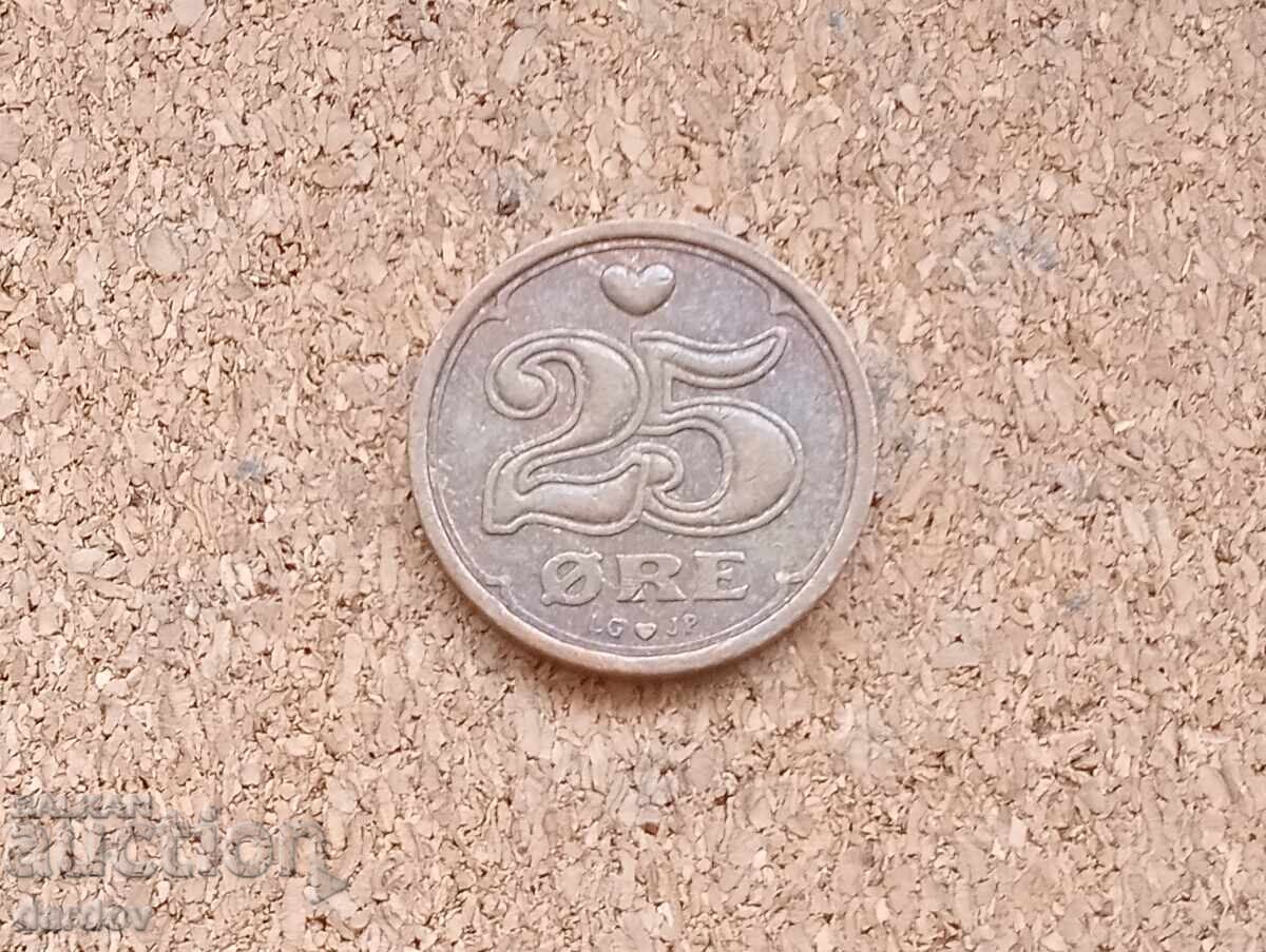 Δανία 25 øre, 1991 Δανία 25 øre, 1991