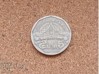 Тайланд 5 бата, 2000 год.