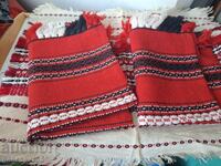 Traditional household pillowcases and throws - unused