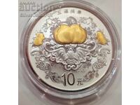 Silver 1 oz Longevity 2015 Benefactors China Heart