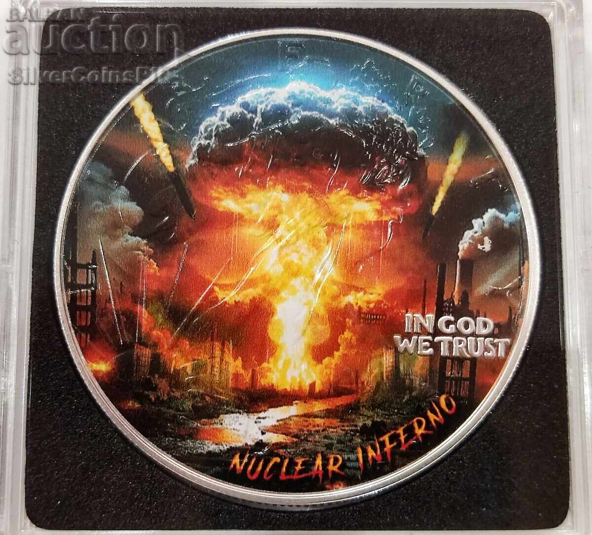 Silver 1 Oz Nuclear Age 2024 US Silver Eagle Silver 1 Oz Nuclear Age 2024 US Silver Eagle