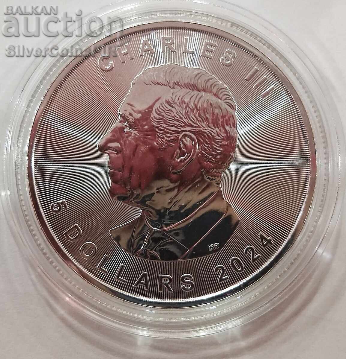 Доставка на Сребро 1 oz Таралеж 2024 Канада Кленов Лист Доставка на Сребро 1 oz Таралеж 2024 Канада Кленов Лист