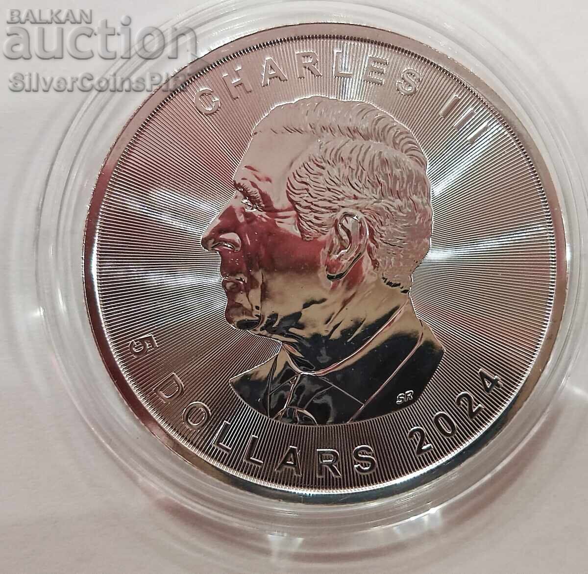 Delivery of Silver 1 oz Zodiac Leo 2024 Canada Maple Leaf Delivery of Silver 1 oz Zodiac Leo 2024 Canada Maple Leaf