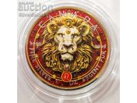 Silver 1 oz Zodiac Leo 2024 Canada Maple Leaf