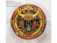 Silver 1 oz Taurus Zodiac 2024 Canada Maple Leaf