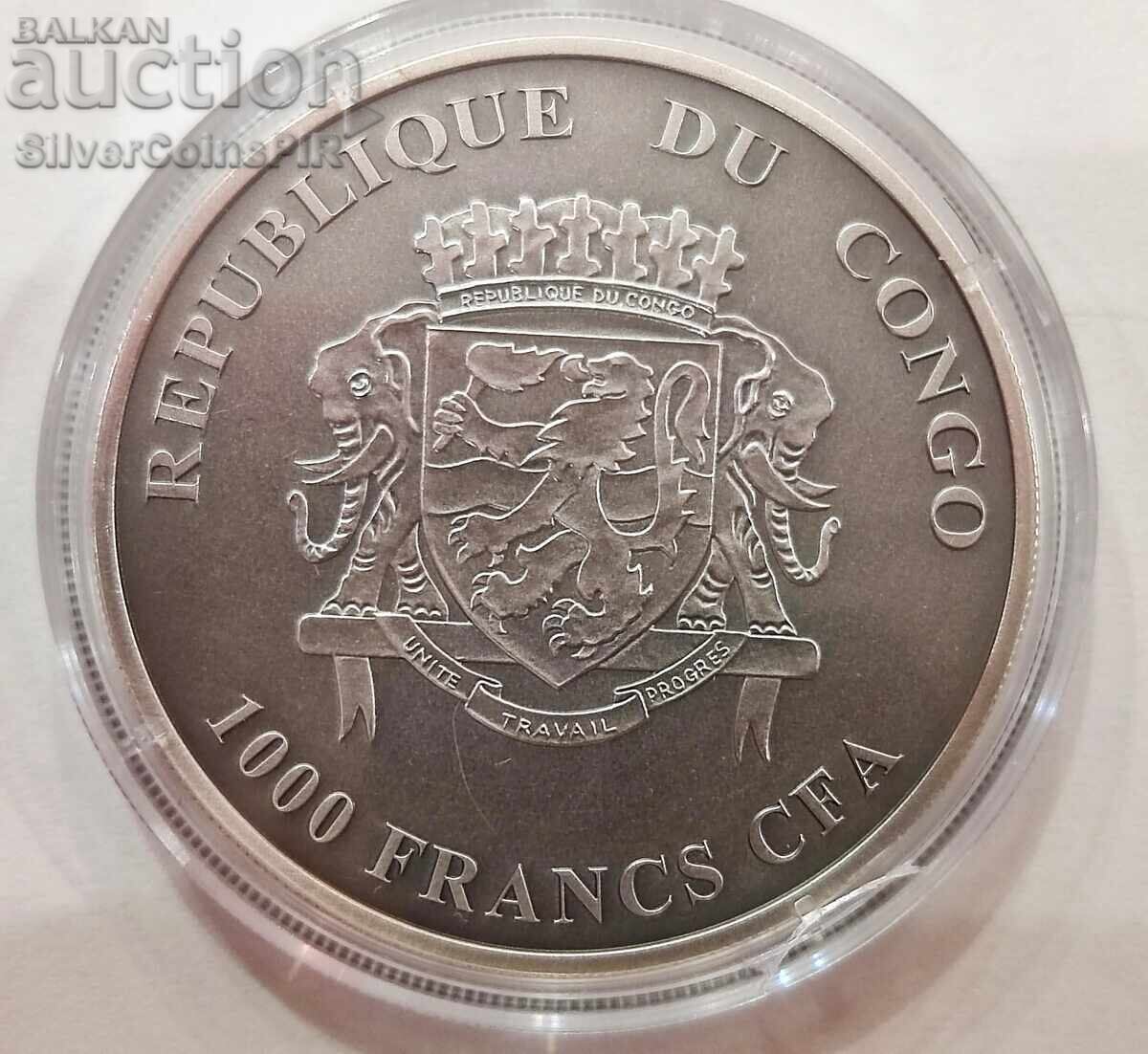 Silver 1 oz Mursi Tribe 2014 Congo with price 160.00 BGN | € 81.81 Silver 1 oz Mursi Tribe 2014 Congo with price 160.00 BGN | € 81.81