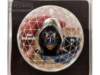 Silver 1000 Satoshi Crypto Creator 2024 Gold Plated