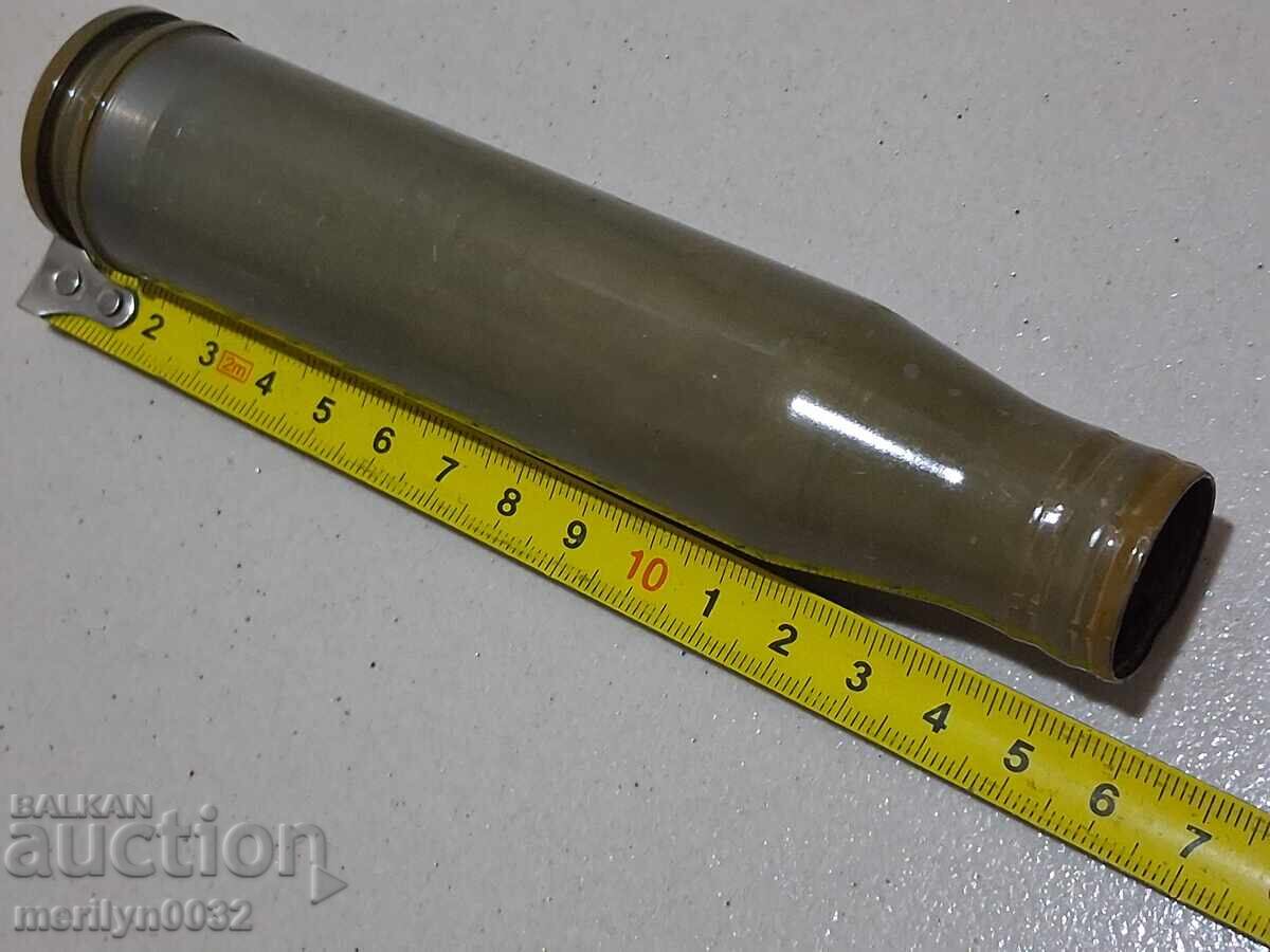 Δημοπρασία Θήκη φυσιγγίου πολυβόλου μεγάλου διαμετρήματος, φυσίγγιο πυρομαχικών