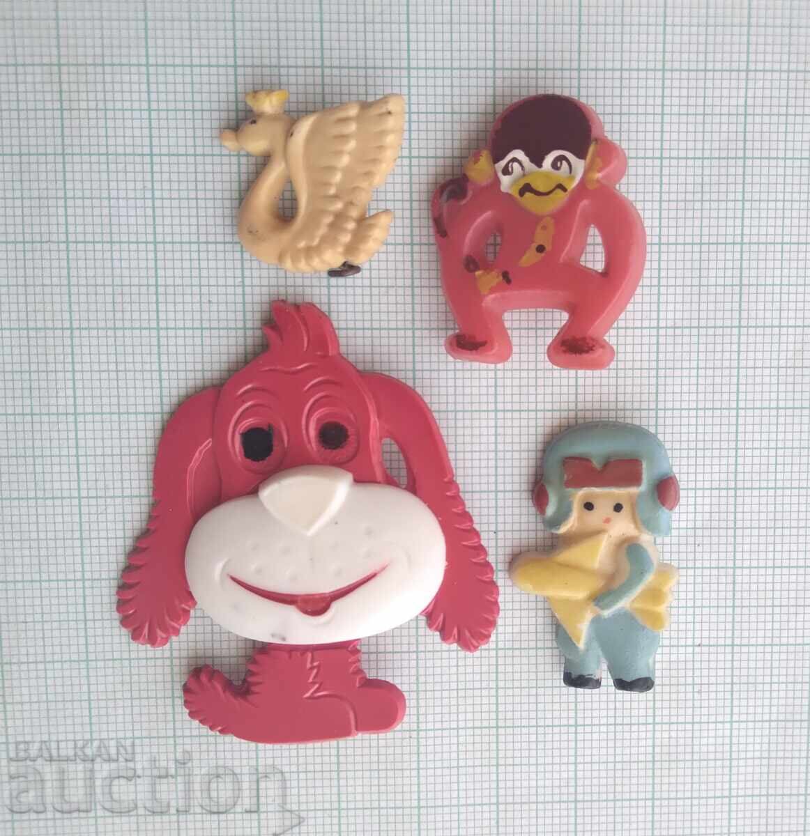 19190 Badges - LOT of 4 pcs with price 5.00 BGN | € 2.56