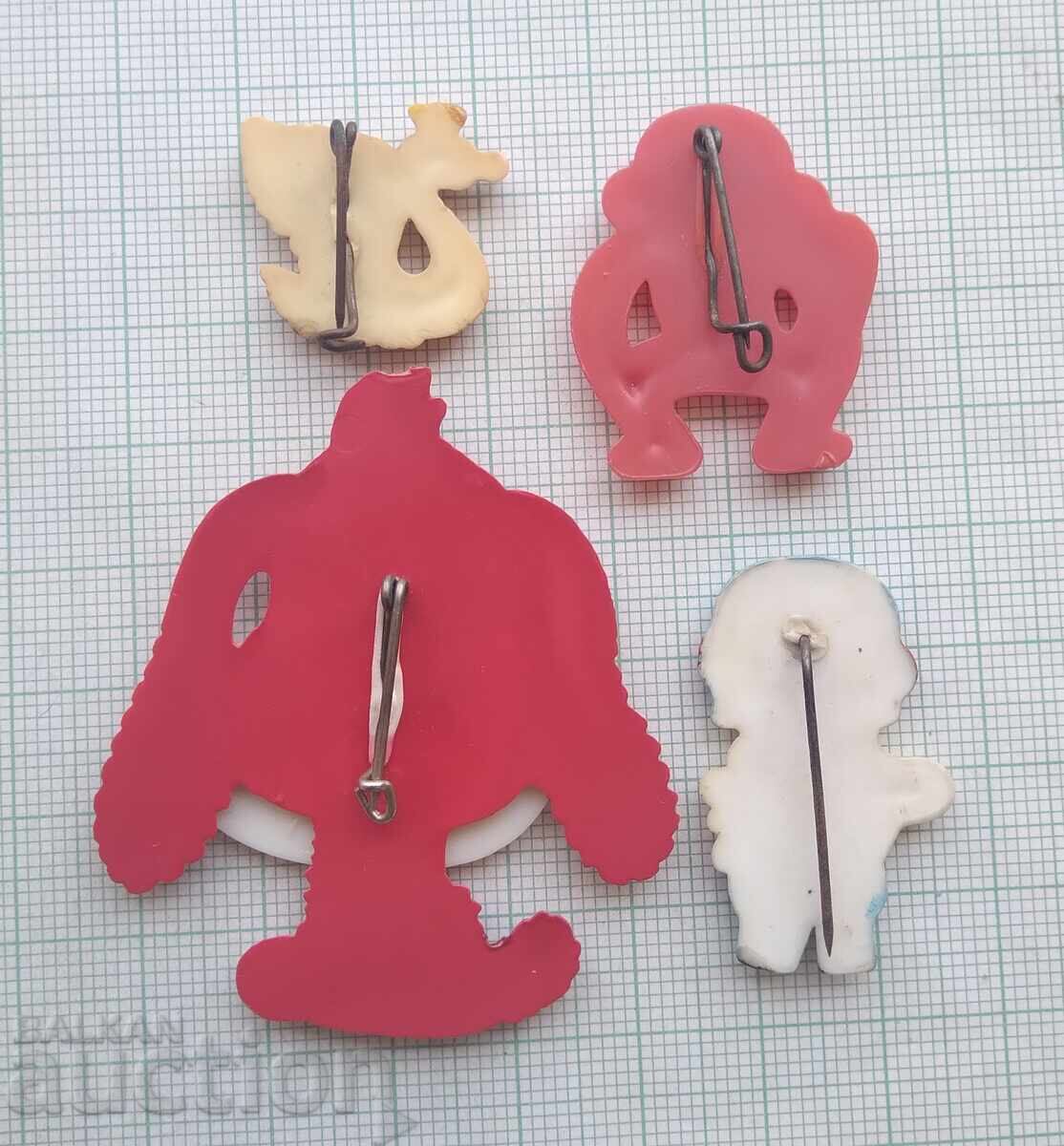 Auction  19190 Badges - LOT of 4 pcs