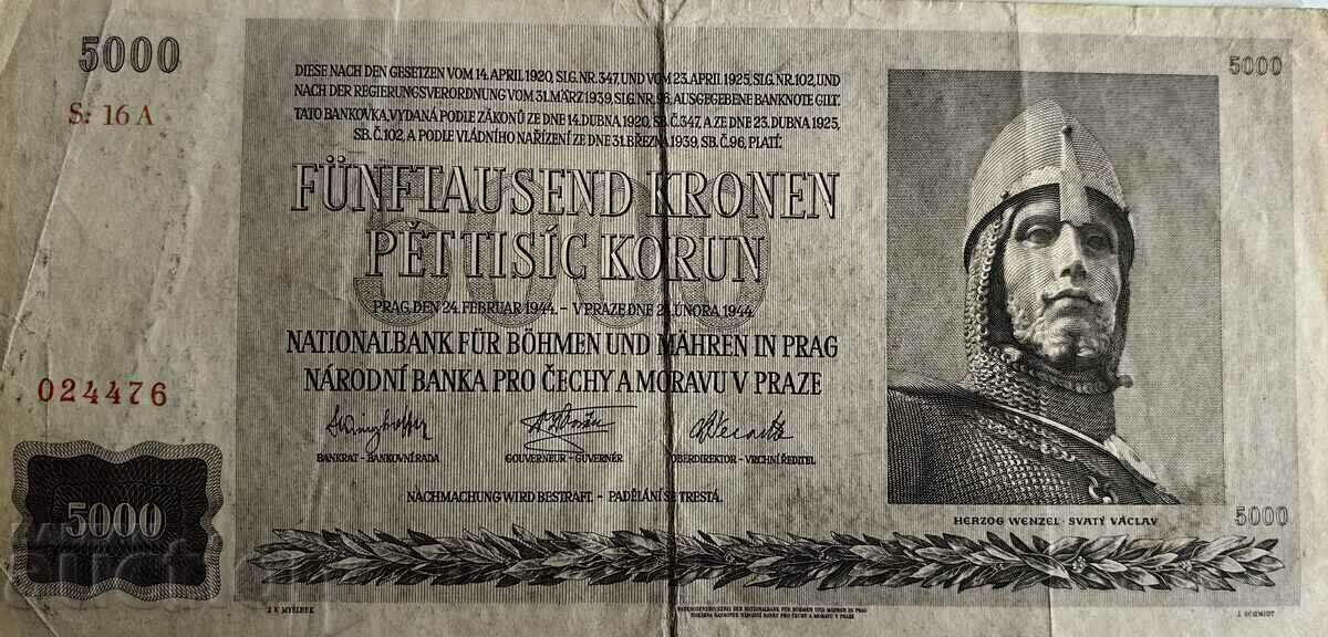 . 1944 5000 KRON ΓΕΡΜΑΝΙΚΗ ΚΑΤΟΧΗ ΒΟΗΜΙΑ ΜΟΡΑΒΙΑ - 5