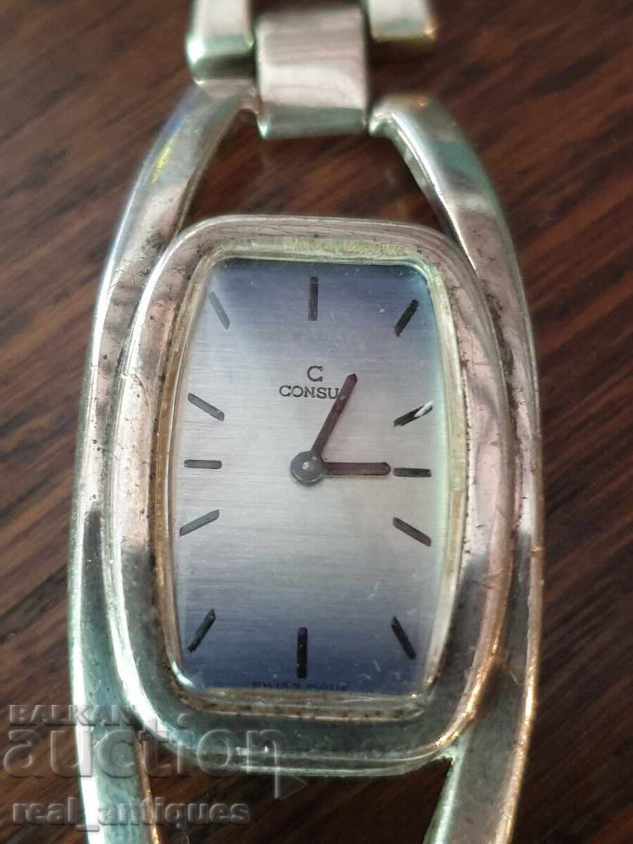 A silver watch with price 159.00 BGN | € 81.30