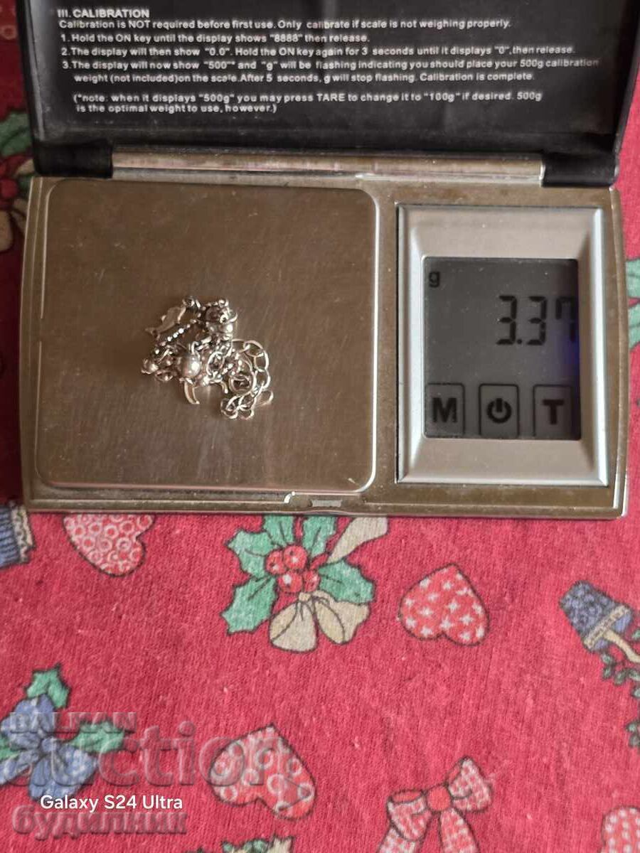 Ασημένιο βραχιόλι. Από 18 έως 23εκ. Ξεκινώ πάνω από 100 δημοπρασίες - 5