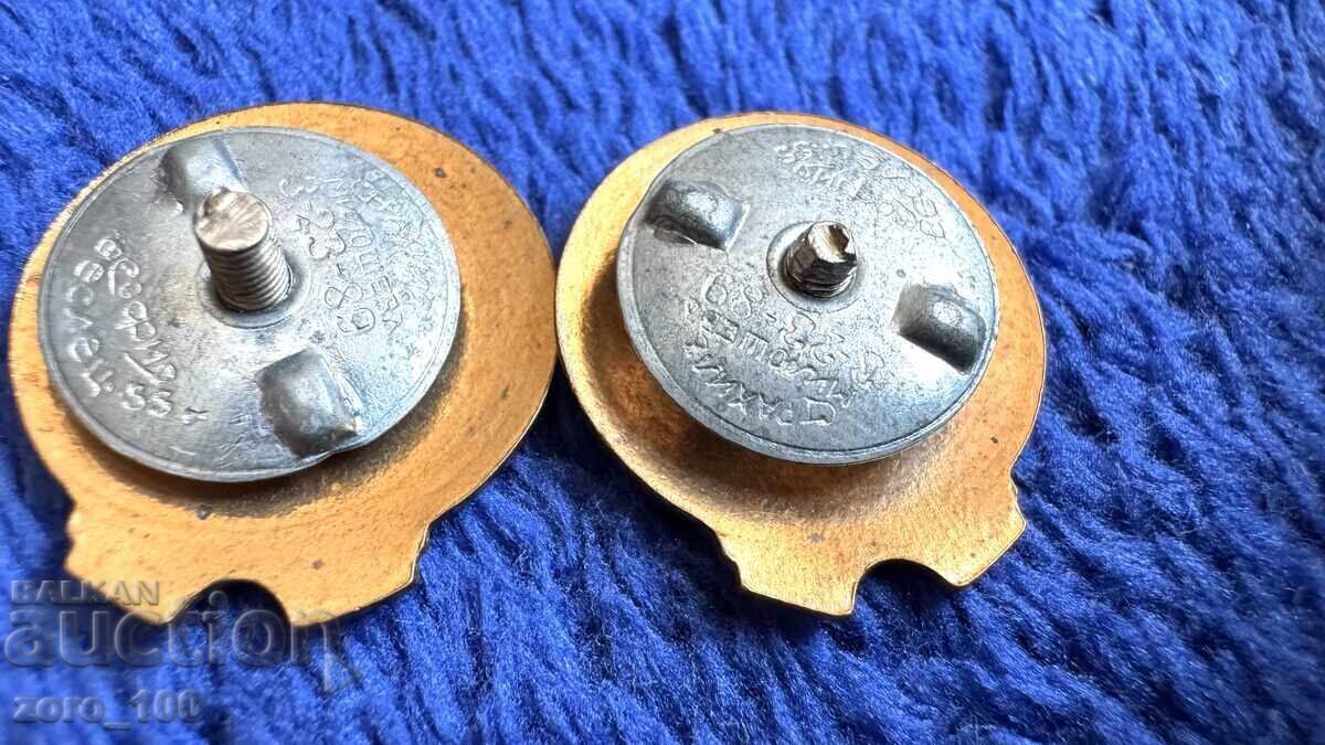 Παράδοση Συμμαχία Βουλγαρο-Σοβιετικών Κρατών, Στάλιν και Δημητρόφ, σμάλτο Παράδοση Συμμαχία Βουλγαρο-Σοβιετικών Κρατών, Στάλιν και Δημητρόφ, σμάλτο