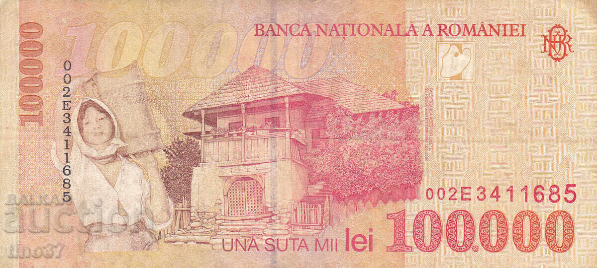Auction  tino37 - ROMANIA - 100,000 LEI - 1998 - VF