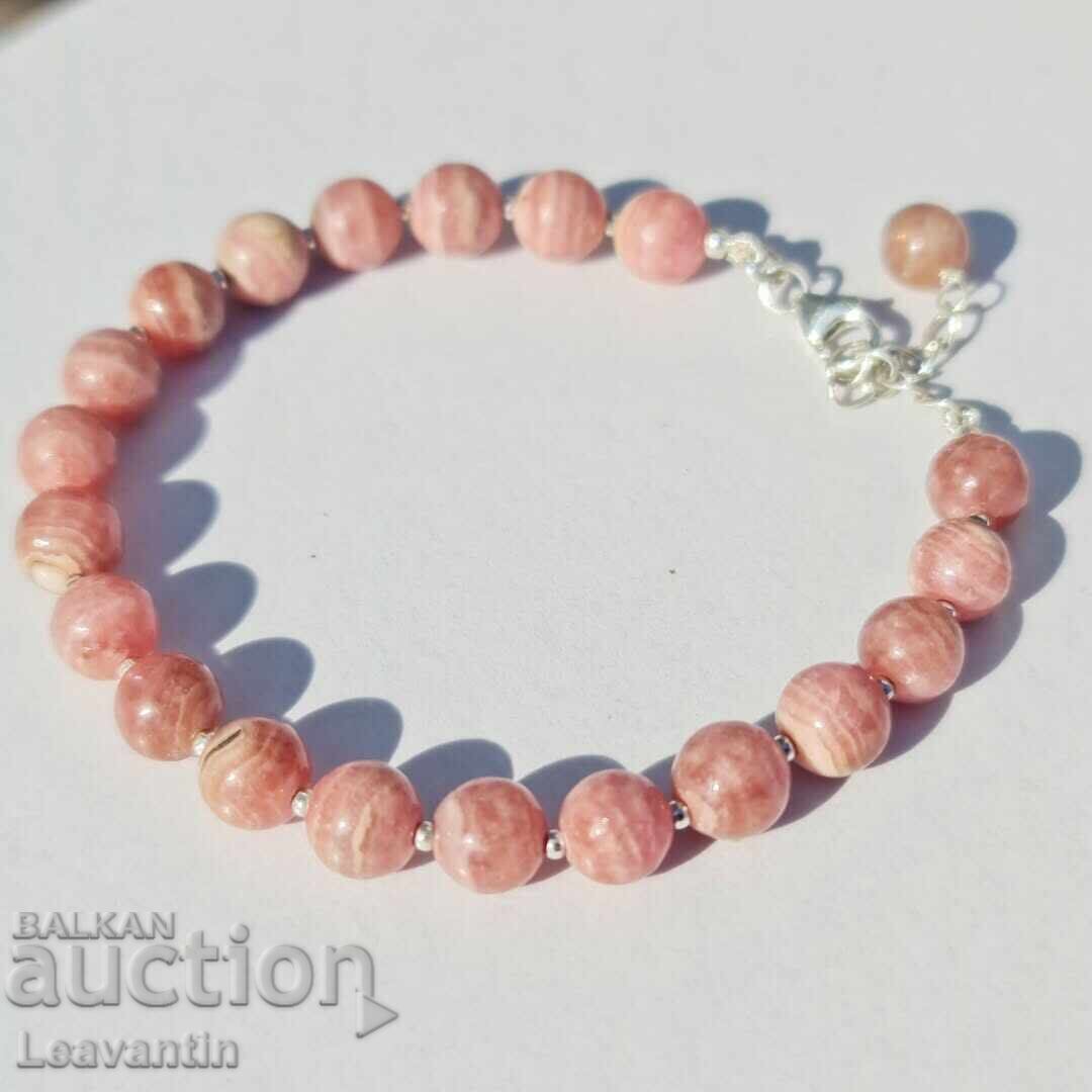 Silver bracelet with Rhodochrosite with price 68.00 BGN | € 34.77 Silver bracelet with Rhodochrosite with price 68.00 BGN | € 34.77