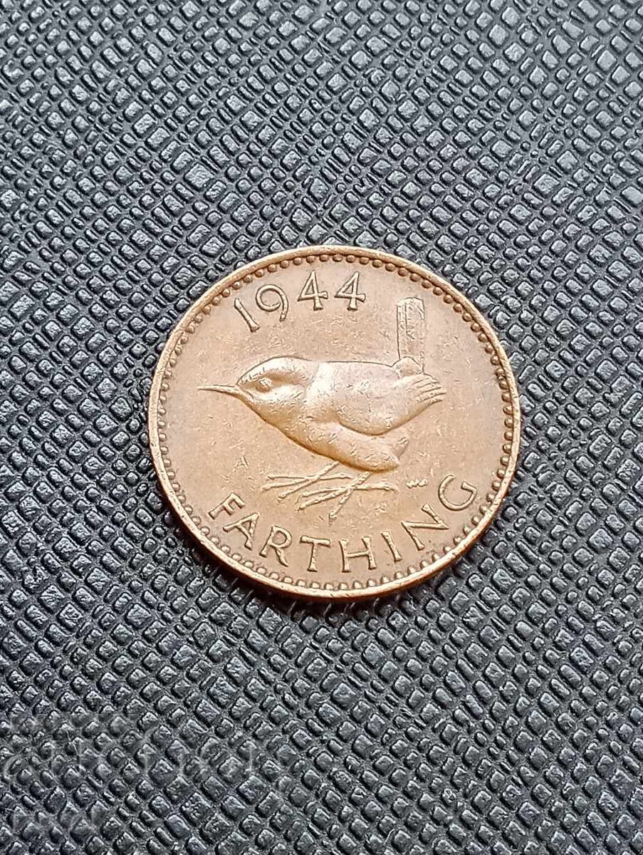 Великобритания 1 фартинг, 1944 г. Великобритания 1 фартинг, 1944 г.