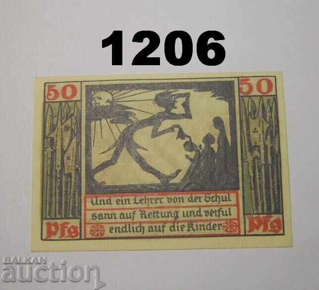 Νάουμπουργκ 50 φέννιχ 1920 F Γερμανία με τιμή 2.50 BGN | € 1.28