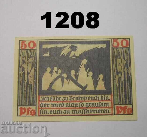 Naumburg 50 pfennig 1920 H Германия с цена 2.50 лв. | € 1.28