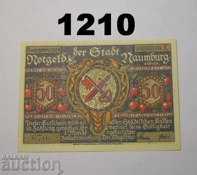 Naumburg 50 pfennig 1920 K Германия Naumburg 50 pfennig 1920 K Германия