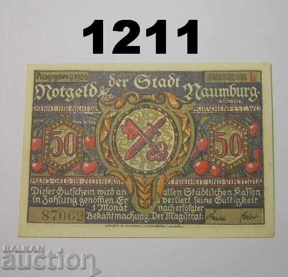Naumburg 50 pfennig 1920 L Германия Naumburg 50 pfennig 1920 L Германия