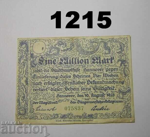 Αννόβερο Πόλη 1 εκατομμύριο μάρκα 1923 Γερμανία