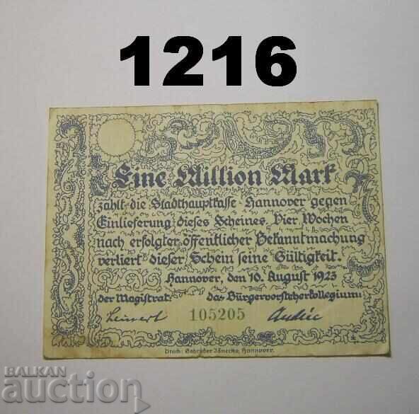 Αννόβερο Πόλη 1 εκατομμύριο μάρκα 1923 Γερμανία Αννόβερο Πόλη 1 εκατομμύριο μάρκα 1923 Γερμανία